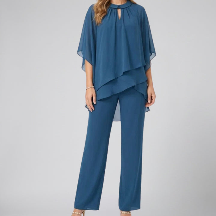 Women's Co-ord Set, Chiffon Two-Piece