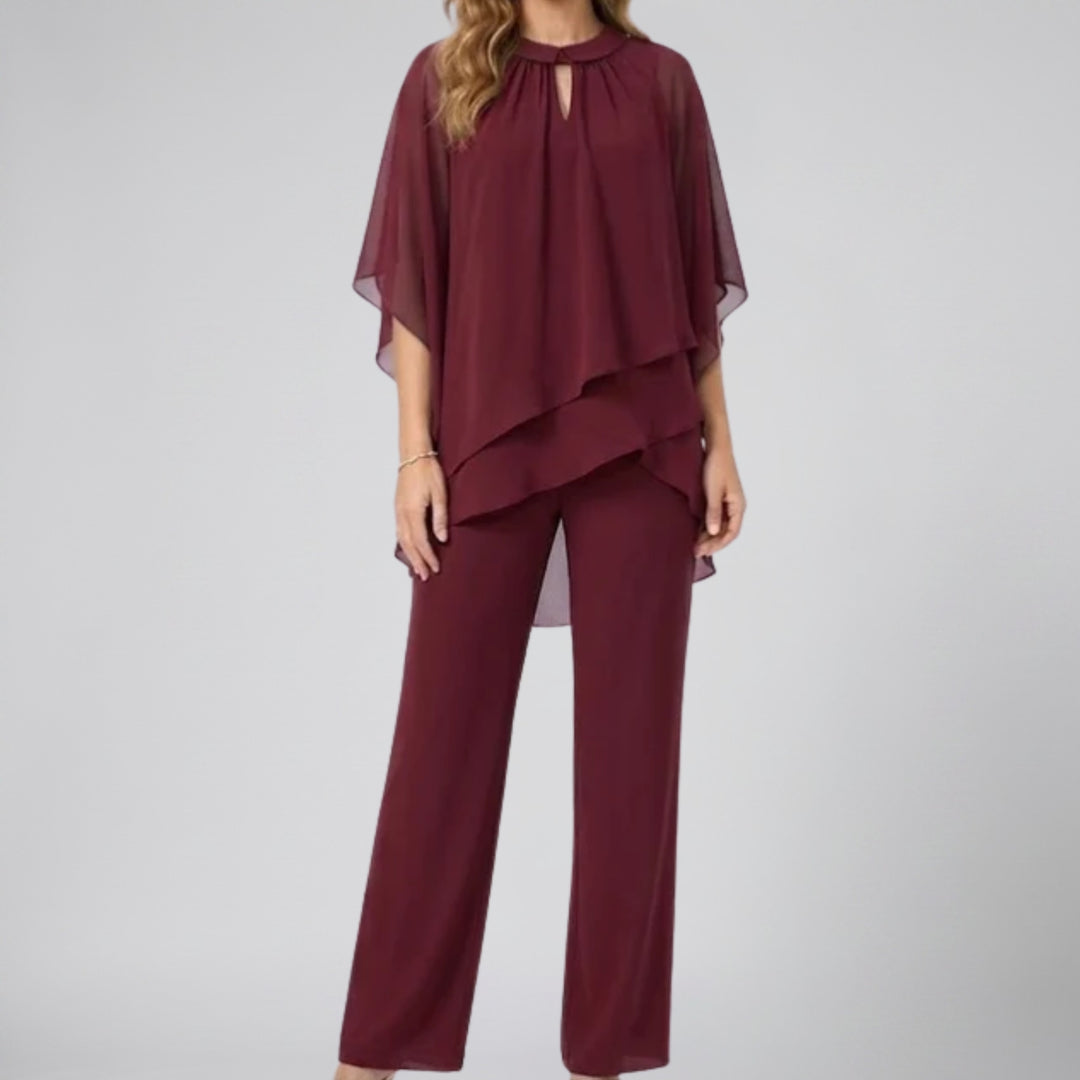Women's Co-ord Set – Chiffon Two-Piece