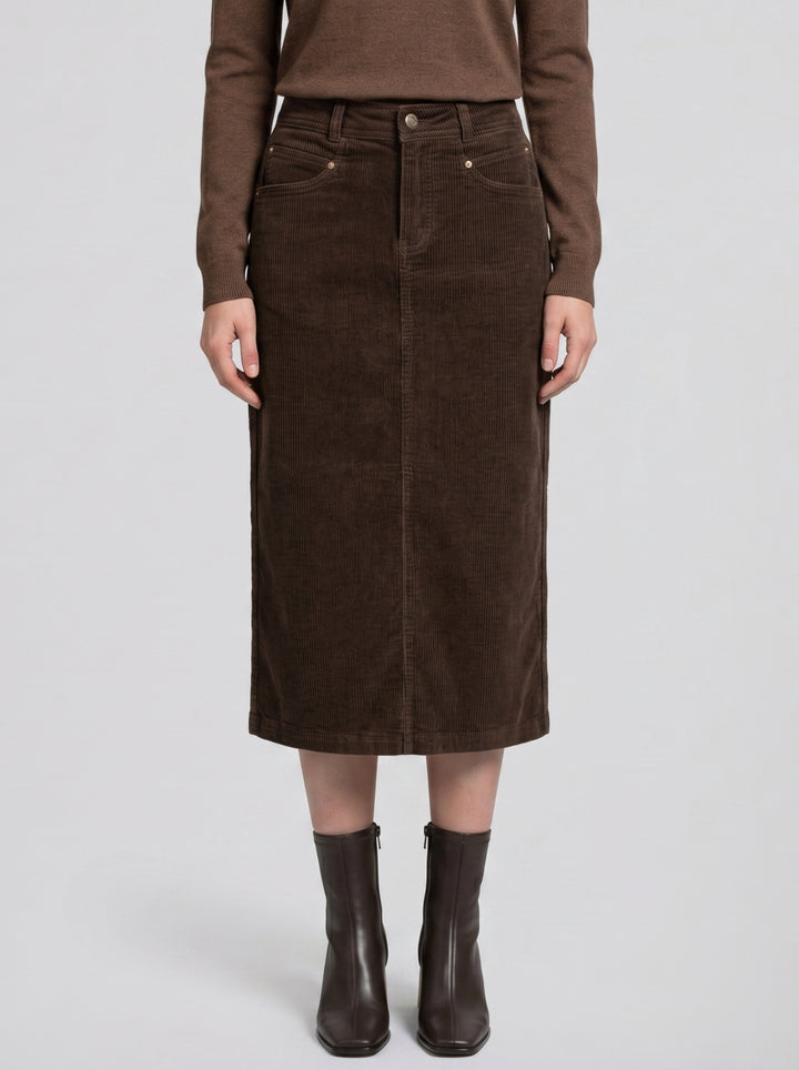 Women's Midi Skirt – Corduroy | Celestiella