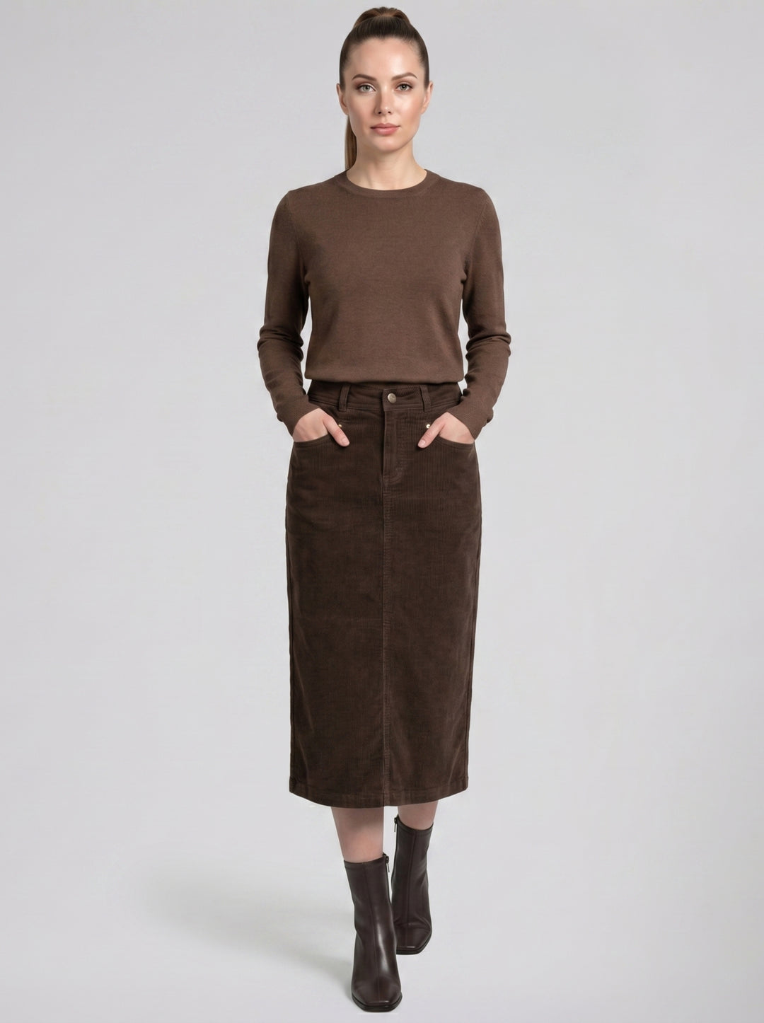 Women's Midi Skirt – Corduroy | Celestiella
