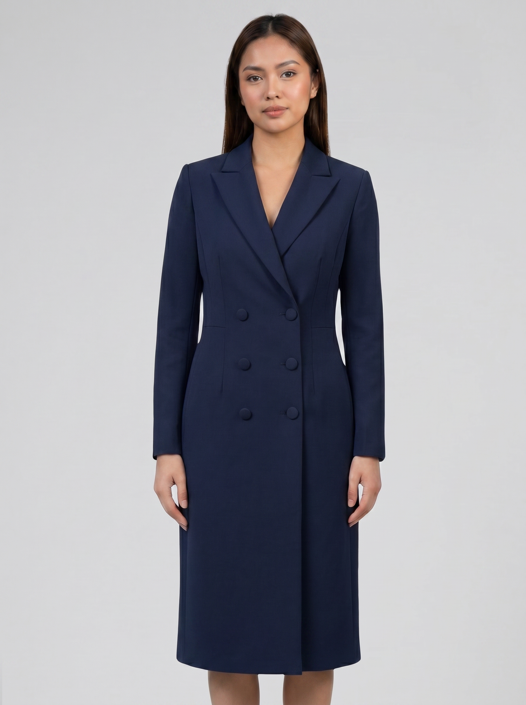 Women's Blazer Dress – Tailored Double-Breasted