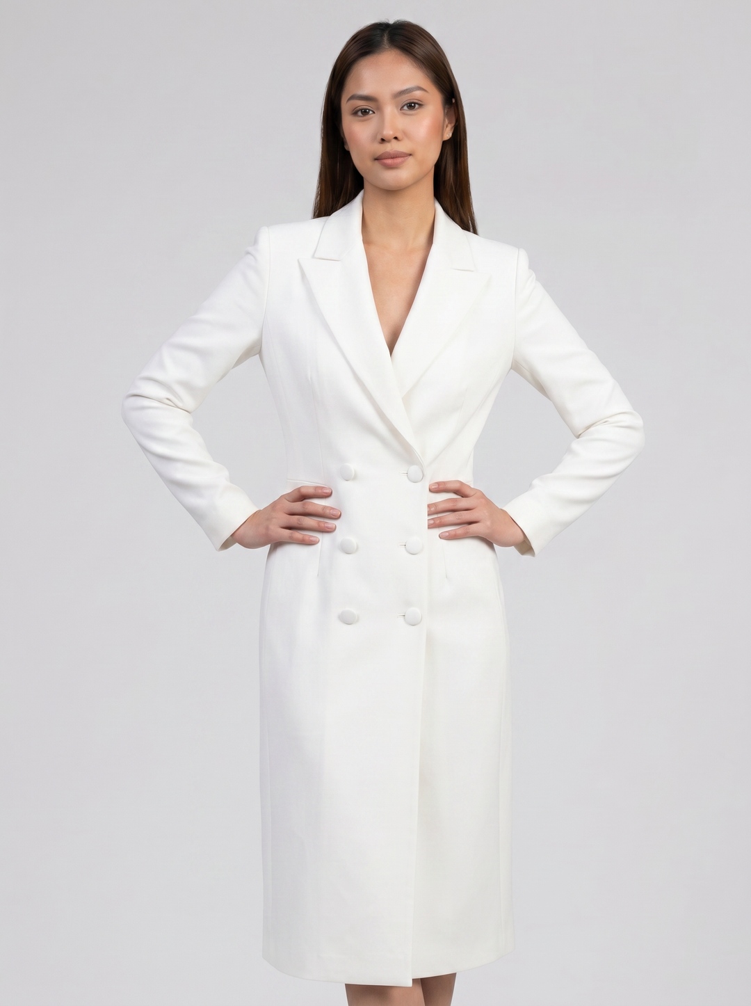 Women's Blazer Dress – Tailored Double-Breasted