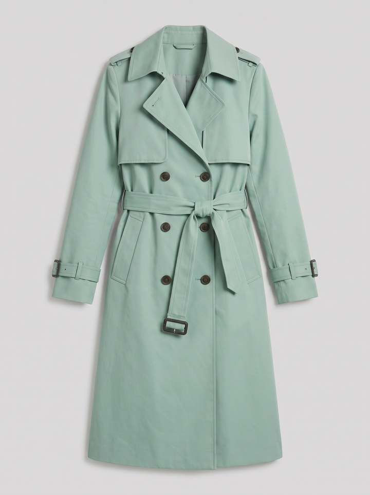 Women's Trench Coat – Double-Breasted