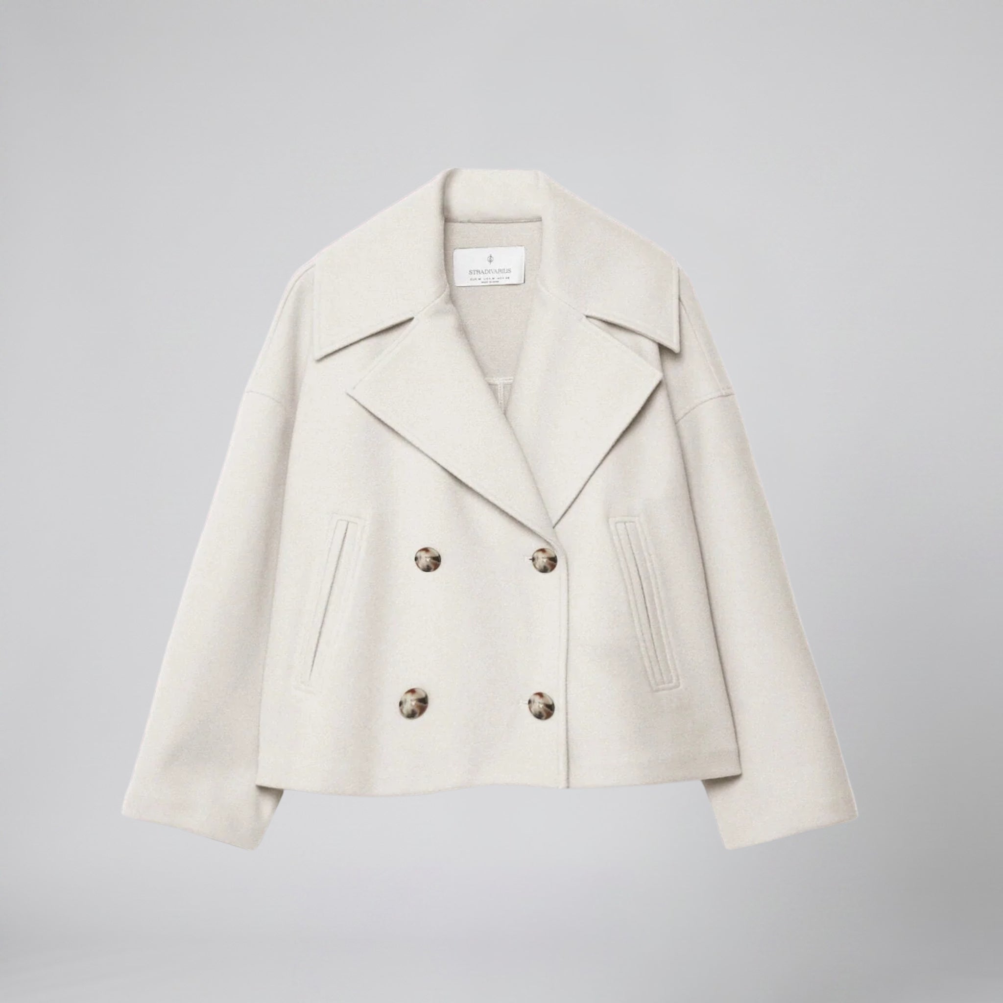Celestiella - Women’s Double-Breasted Wool-Blend coat
