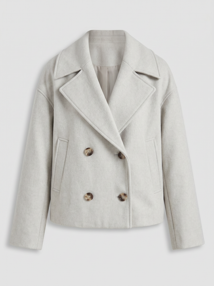 Women's Wool Coat – Double-Breasted