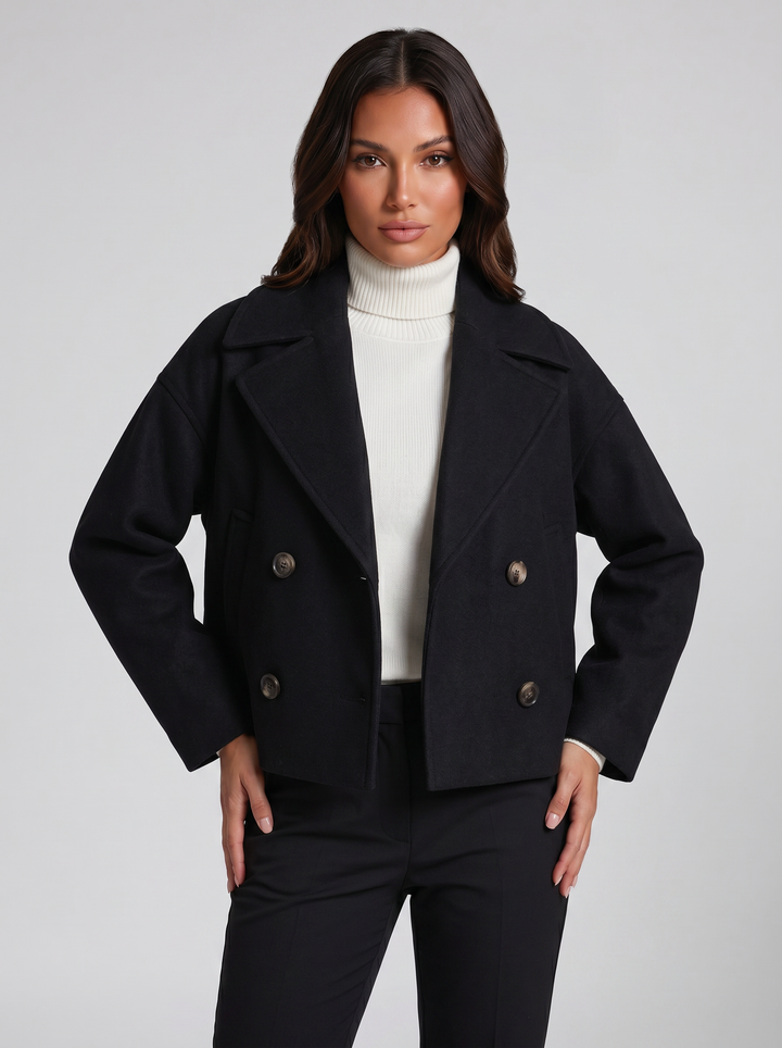 Women's Wool Coat – Double-Breasted