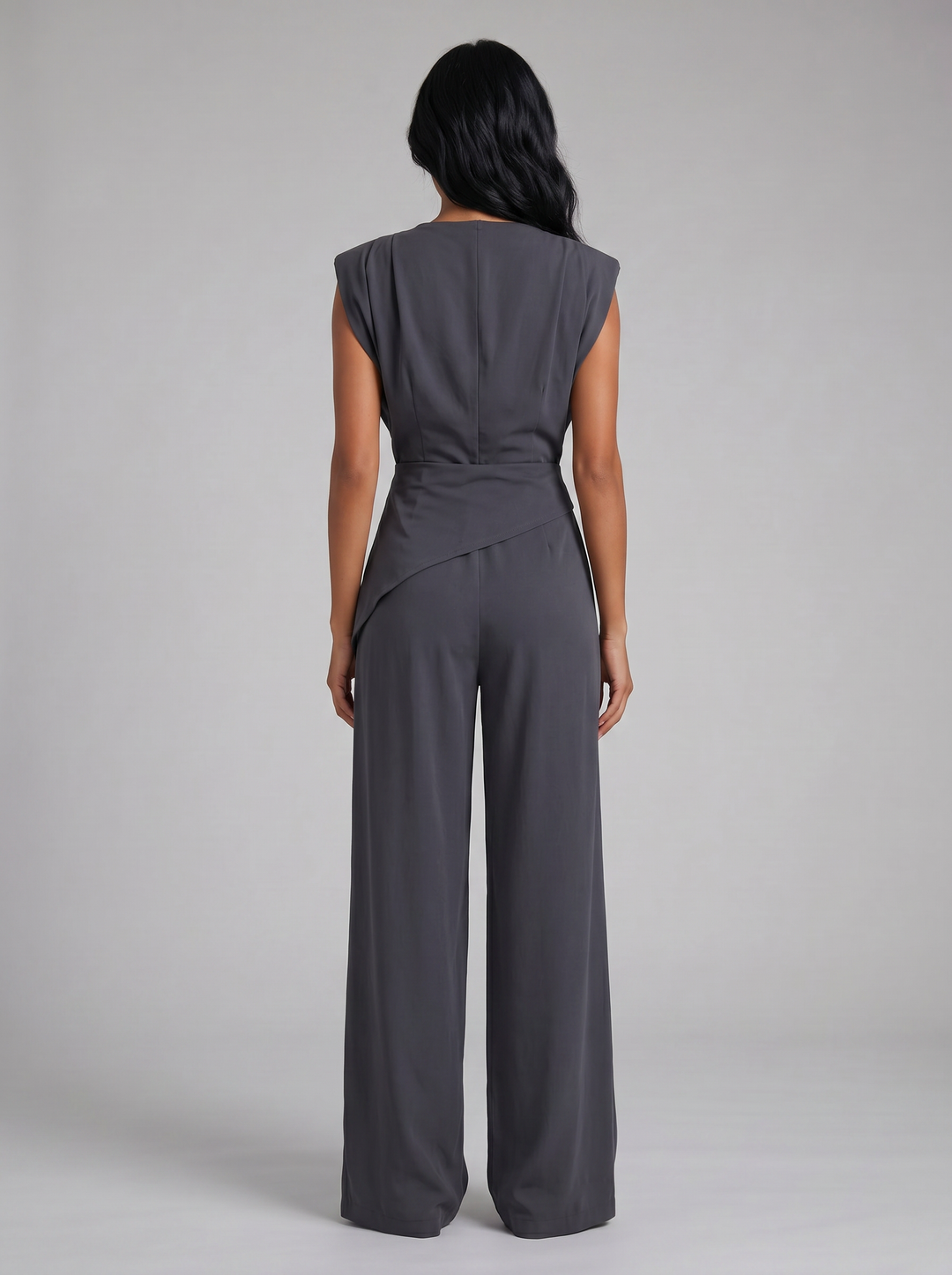Women's Draped Two-Piece Co-Ord Set – Relaxed Lounge Style