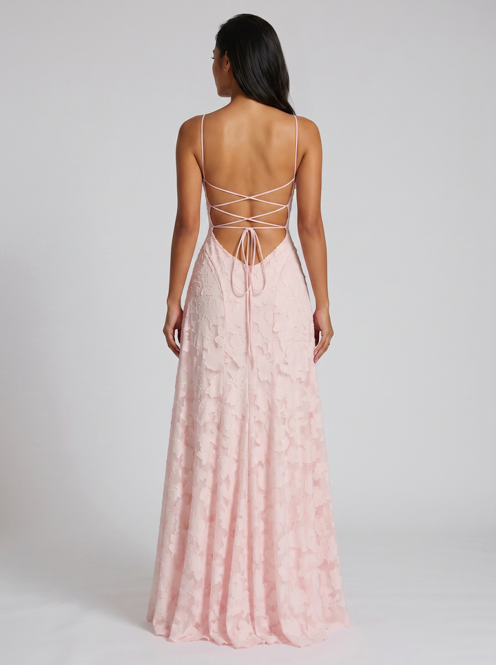 Women's Floral Maxi Dress – Sculpted Silhouette