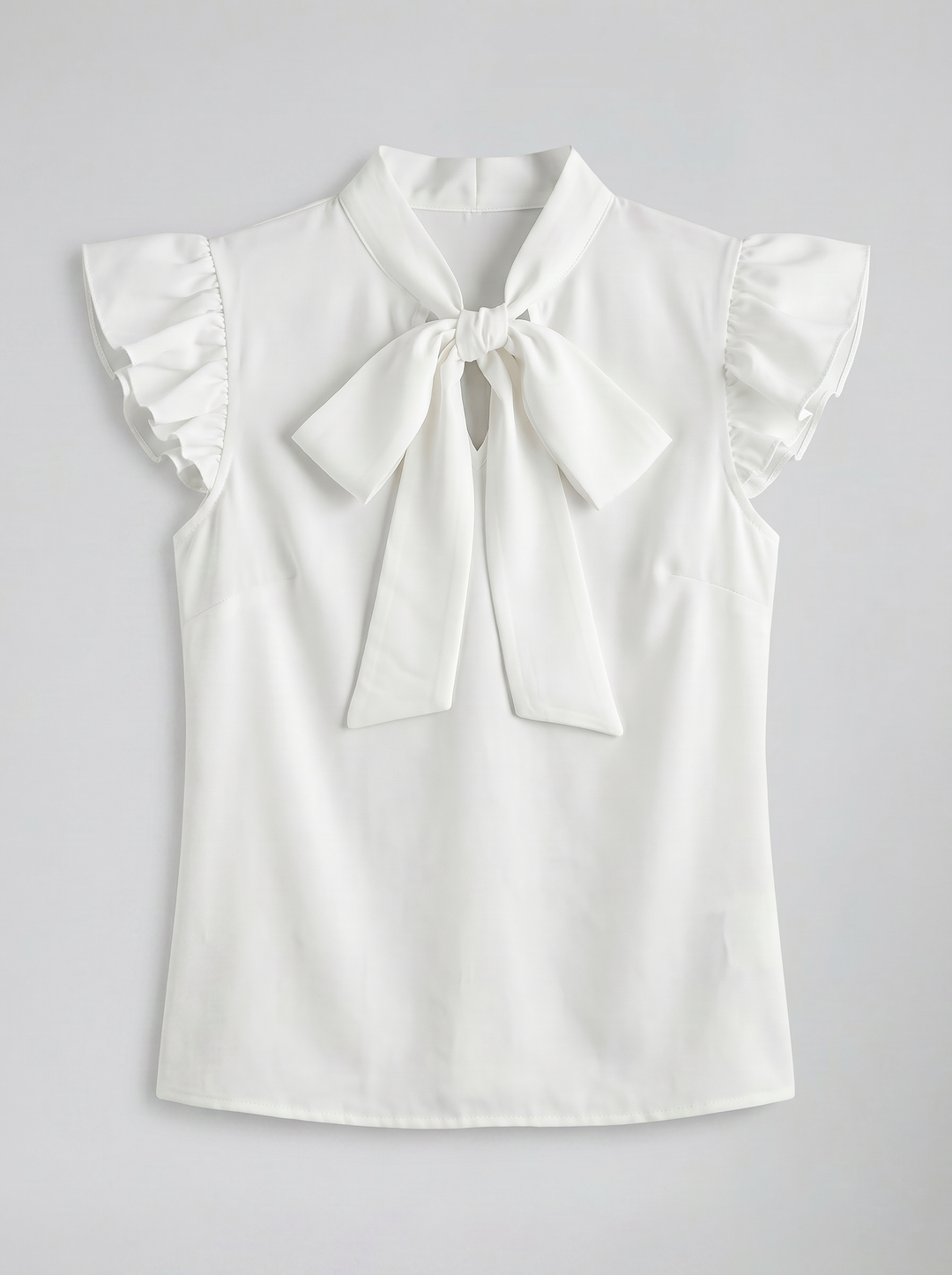 Women's Blouse – Flutter-Sleeve Bow