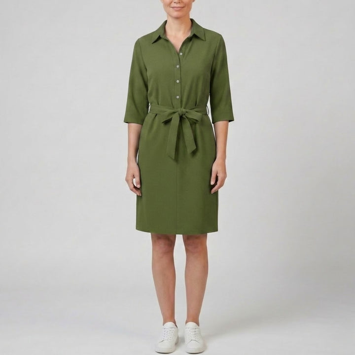 Women's Shirt Dress – Half-Sleeve Relaxed Day Style