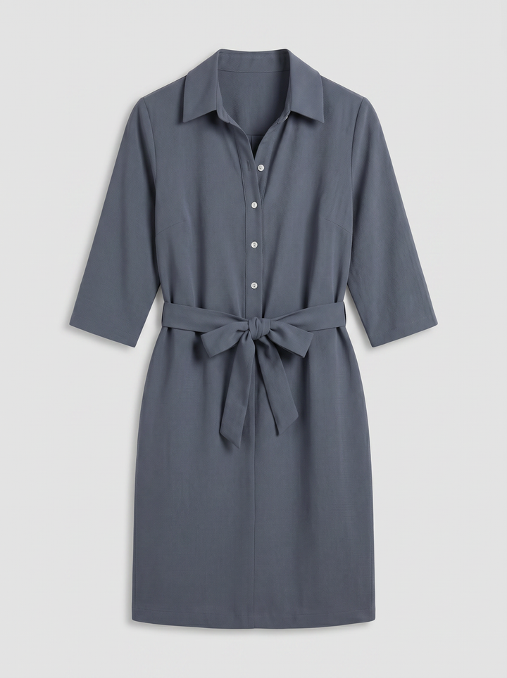 Women's Shirt Dress – Half-Sleeve Relaxed Day Style