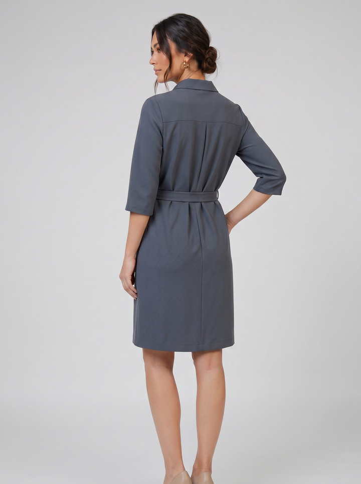 Women's Shirt Dress – Half-Sleeve Relaxed Day Style