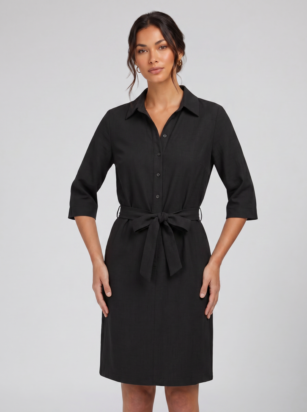 Women's Shirt Dress – Half-Sleeve Relaxed Day Style