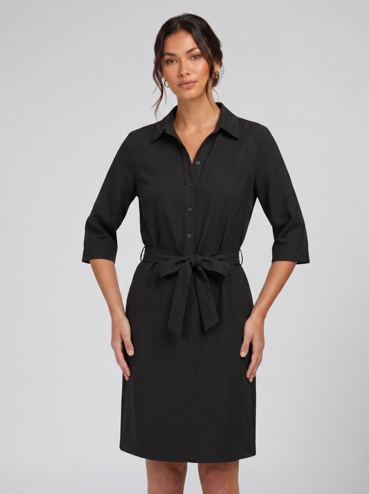 Women's Shirt Dress – Half-Sleeve Relaxed Day Style