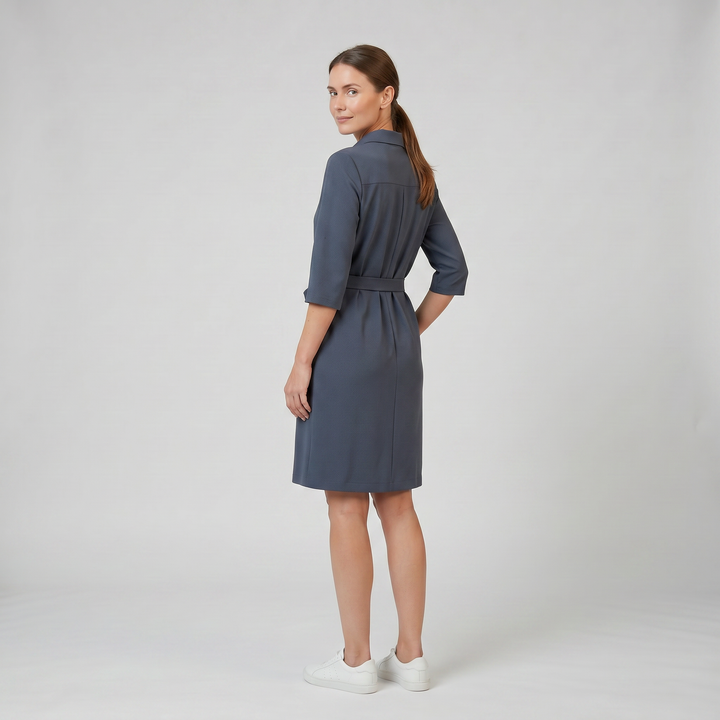 Women's Shirt Dress – Half-Sleeve Relaxed Day Style