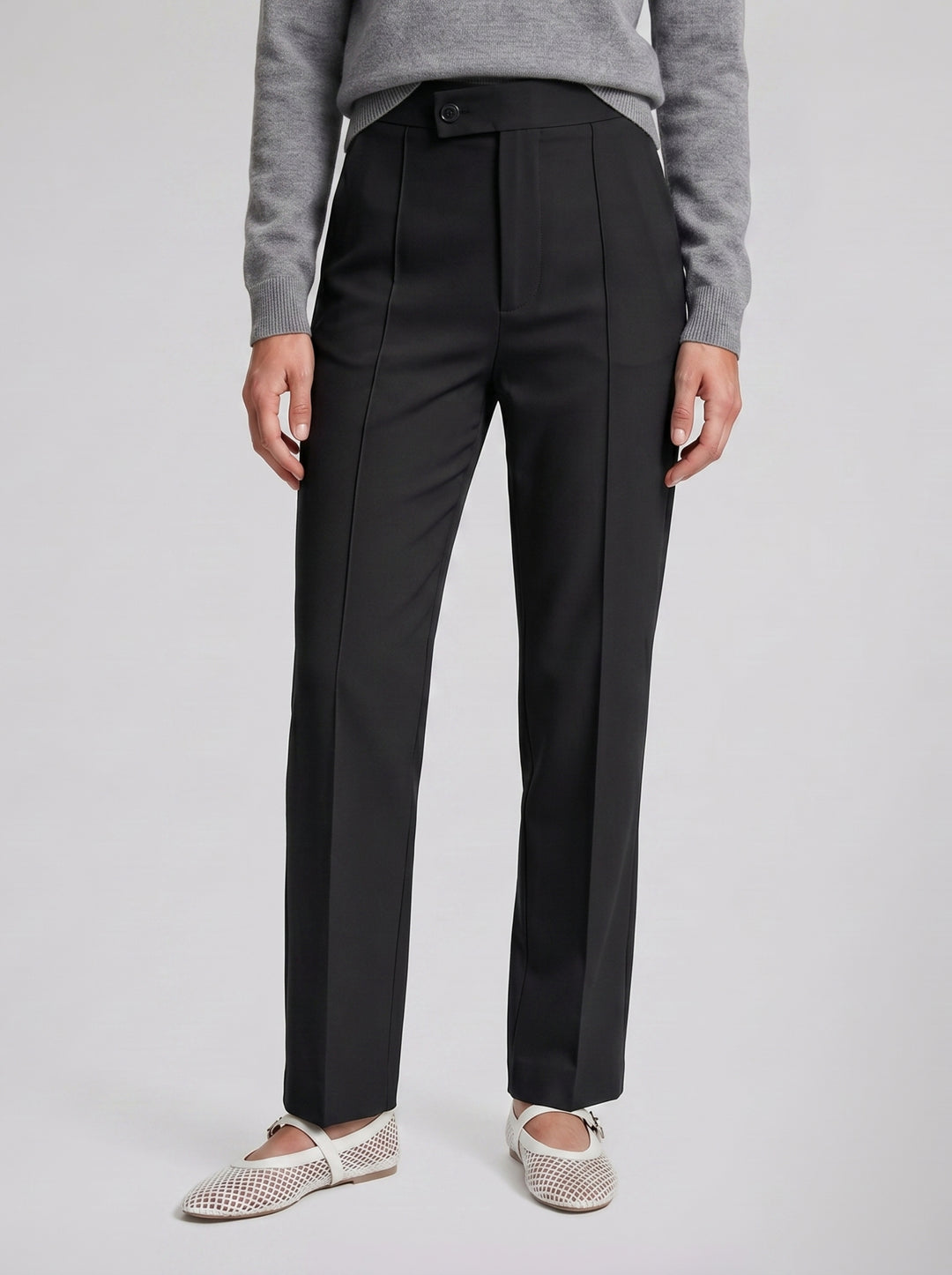Women's High-Waist Wide-Leg Trousers – Polished Tailored Finish | Celestiella