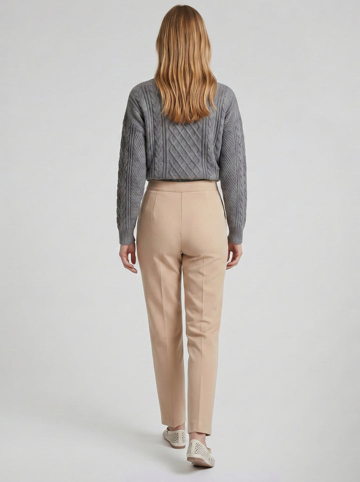 Women's High-Waist Wide-Leg Trousers – Polished Tailored Finish | Celestiella