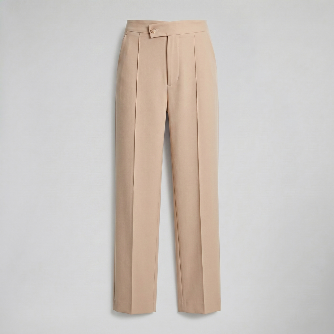 Women's High-Waist Wide-Leg Trousers – Polished Tailored Finish