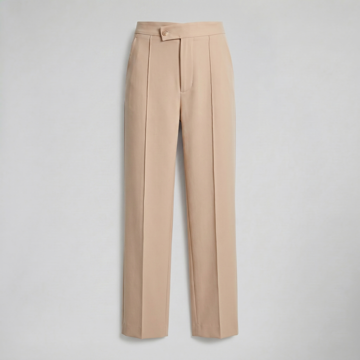 Women's High-Waist Wide-Leg Trousers – Polished Tailored Finish