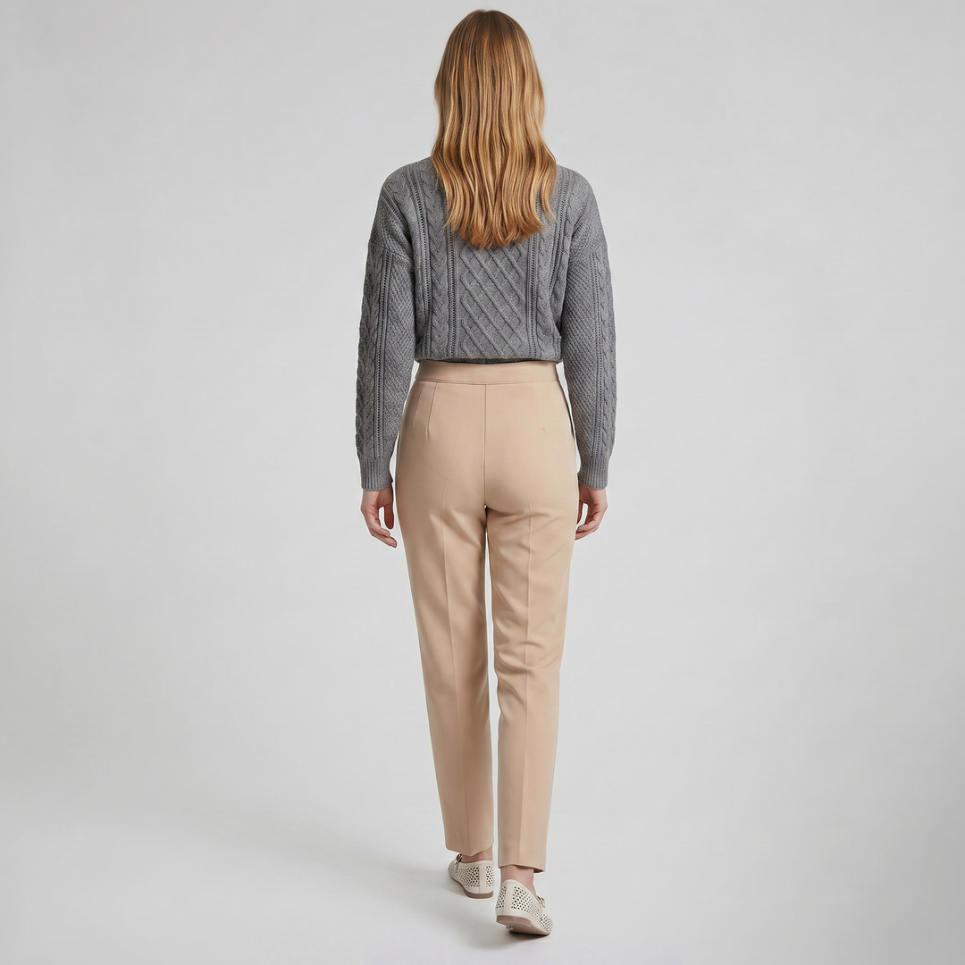 Women's High-Waist Wide-Leg Trousers – Polished Tailored Finish