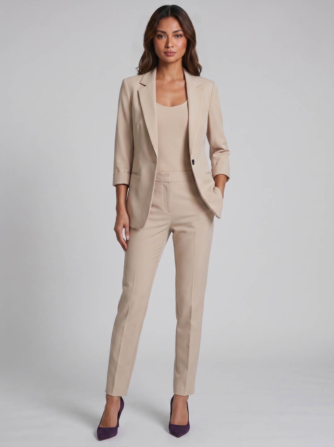 Women's Co-ord Set – Tailored Blazer & Trousers