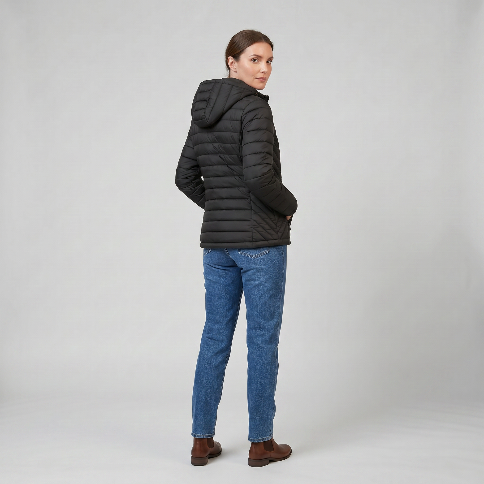 Women’s Lightweight Hooded Puffer Jacket | Celestiella