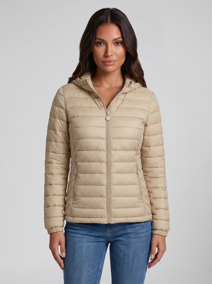 Women's Puffer Jacket – Lightweight Hooded