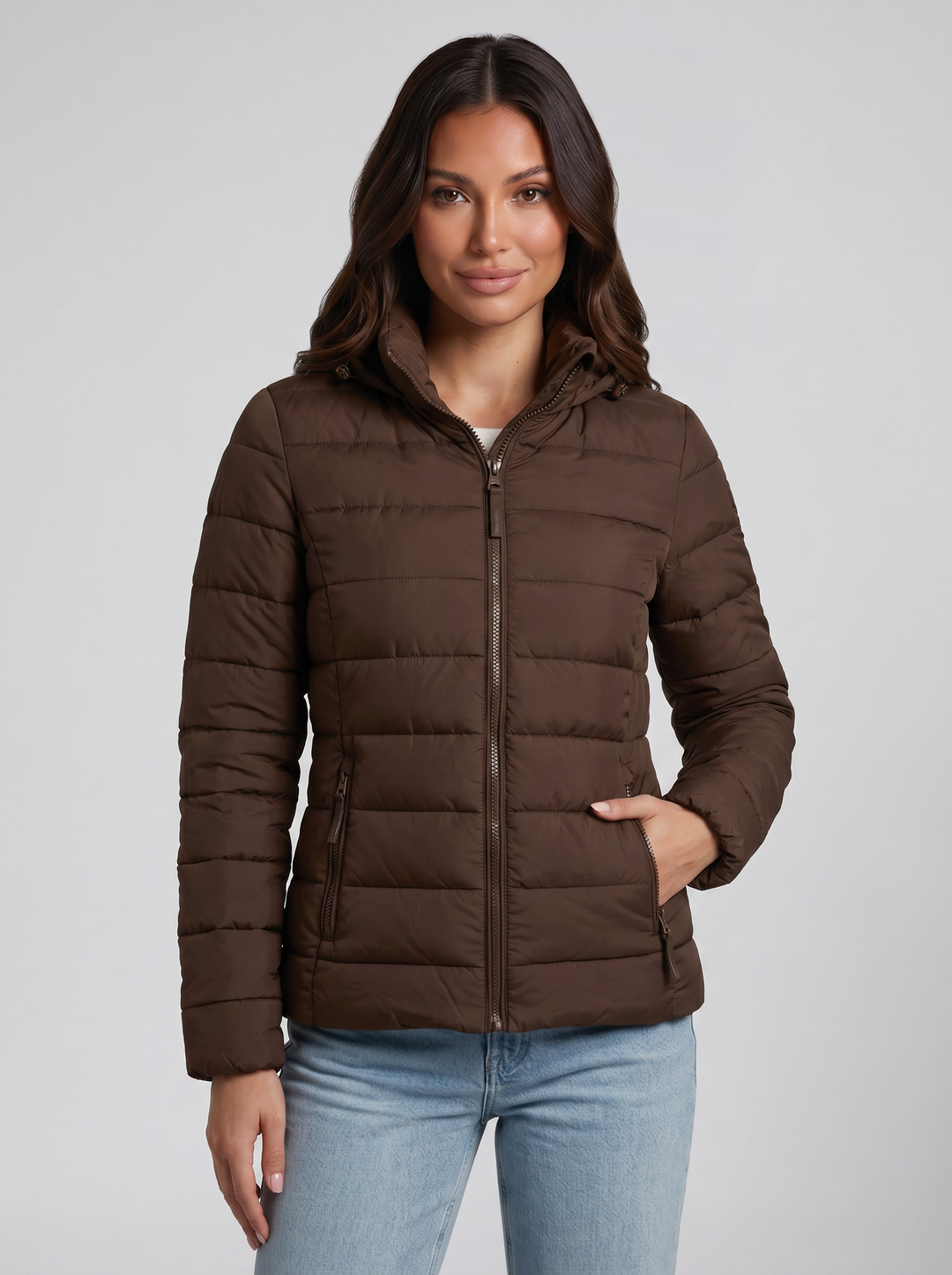 Women's Puffer Jacket – Lightweight Hooded