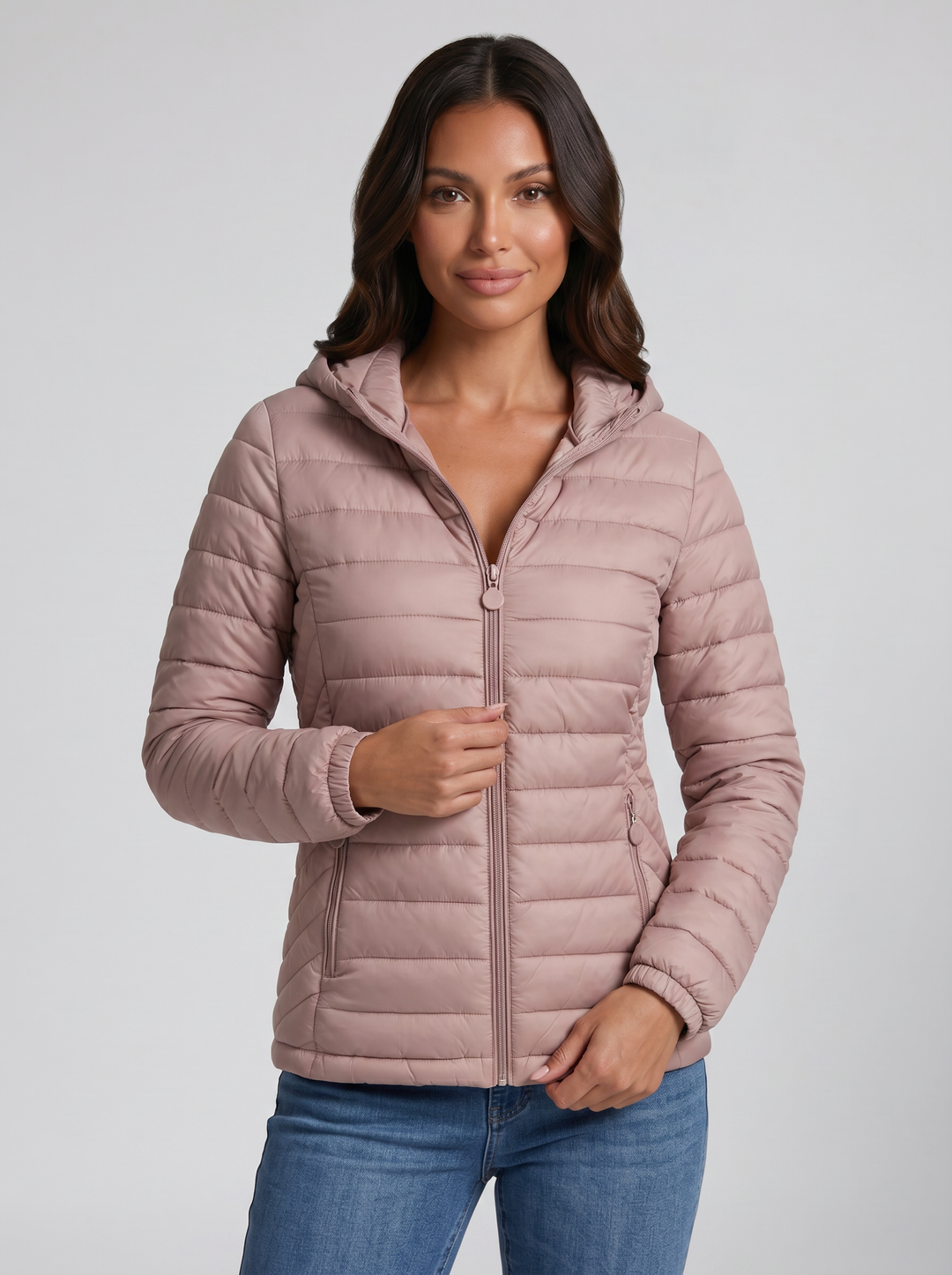 Women's Puffer Jacket – Lightweight Hooded