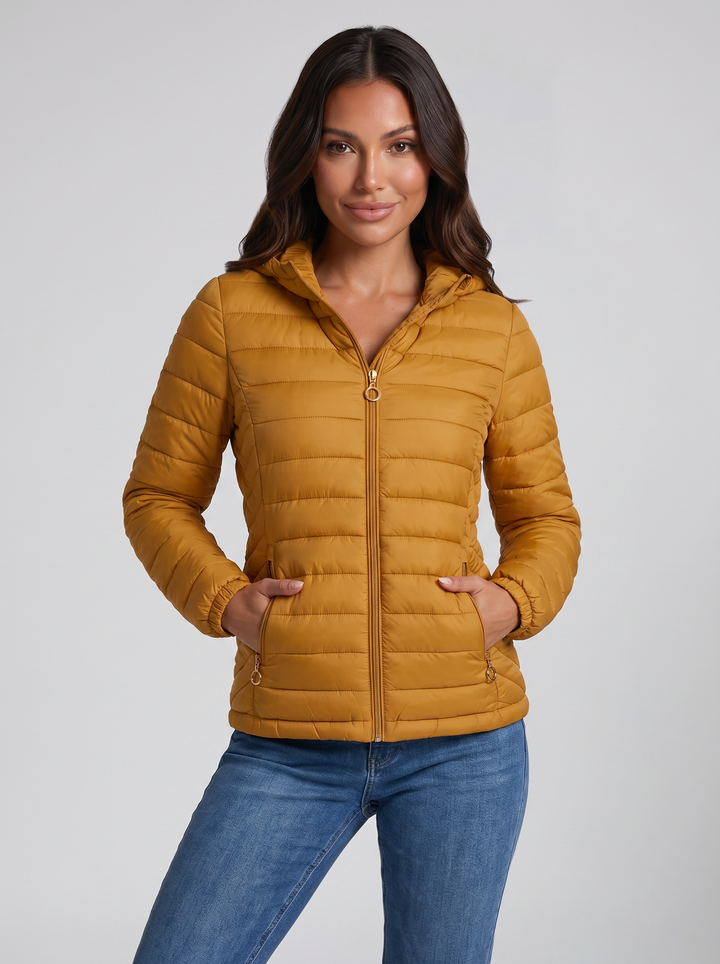 Women's Puffer Jacket – Lightweight Hooded