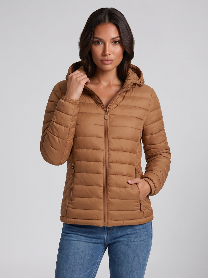 Women's Puffer Jacket – Lightweight Hooded