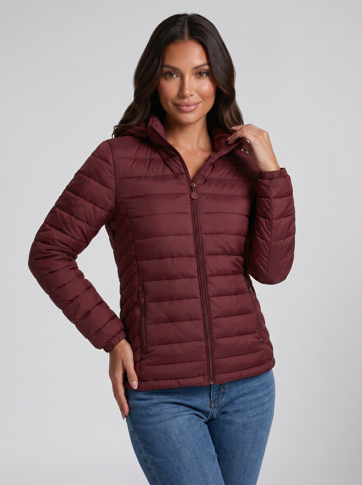 Women's Puffer Jacket – Lightweight Hooded