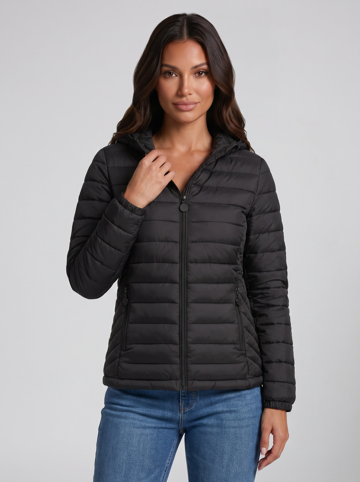 Women's Puffer Jacket – Lightweight Hooded