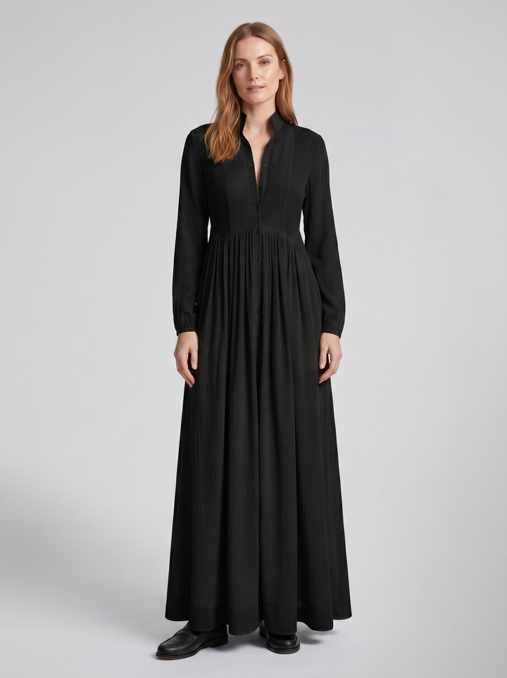 Women's Button-Front Maxi Shirt Dress – Relaxed Summer Style