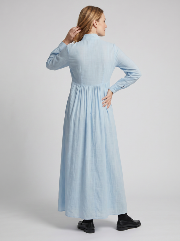 Women's Button-Front Maxi Shirt Dress – Relaxed Summer Style