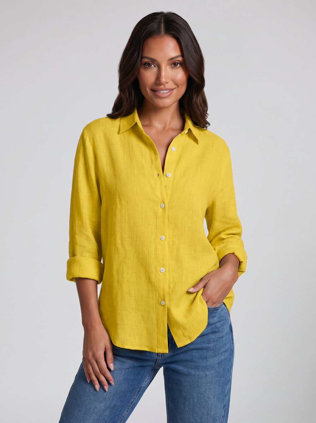 Women's Linen Shirt – Relaxed Summer