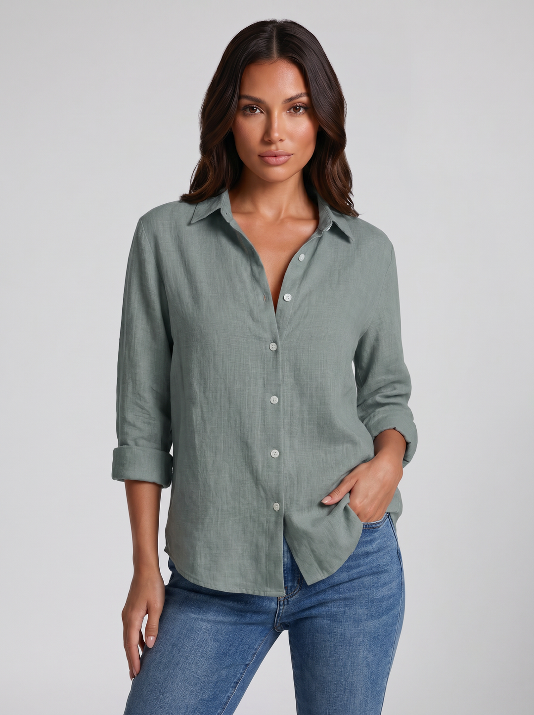Women's Linen Shirt – Relaxed Summer