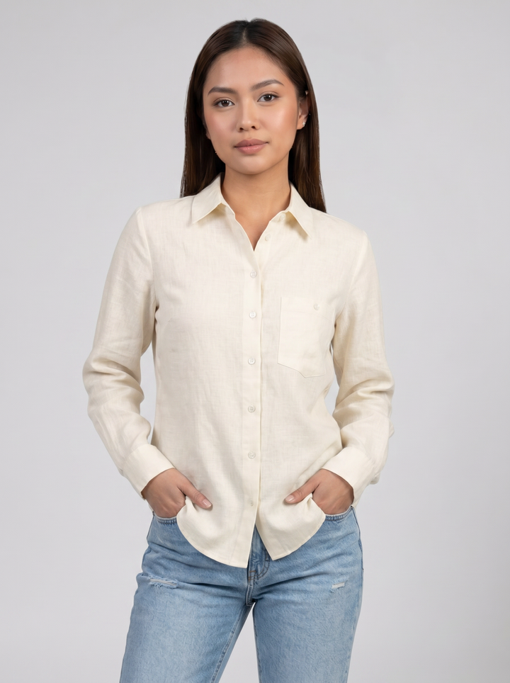 Women's Shirt – Long-Sleeve Button-Down
