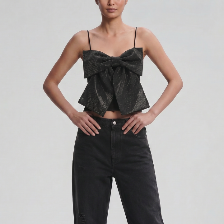 Women's Glitter Bow Cami Top | Celestiella