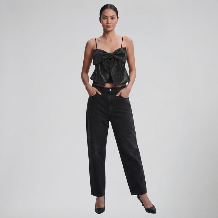 Women's Glitter Bow Cami Top | Celestiella