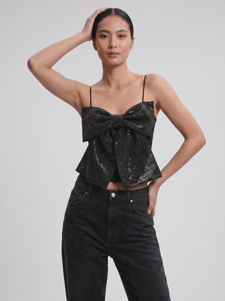 Women's Cami Top – Glitter Bow