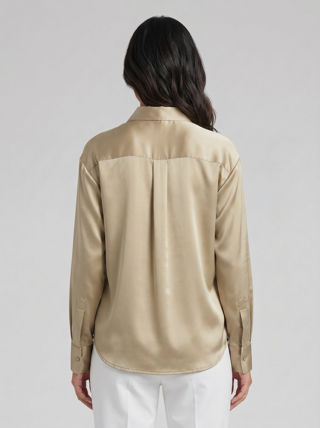 Women's Silk Blouse – Mulberry Button-Down