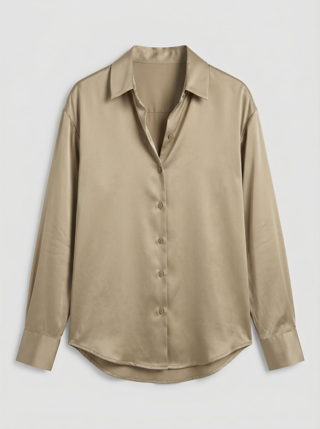 Women's Silk Blouse – Mulberry Button-Down