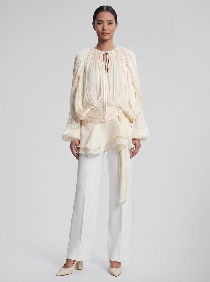 Women's Silk Blouse – Loose Chiffon
