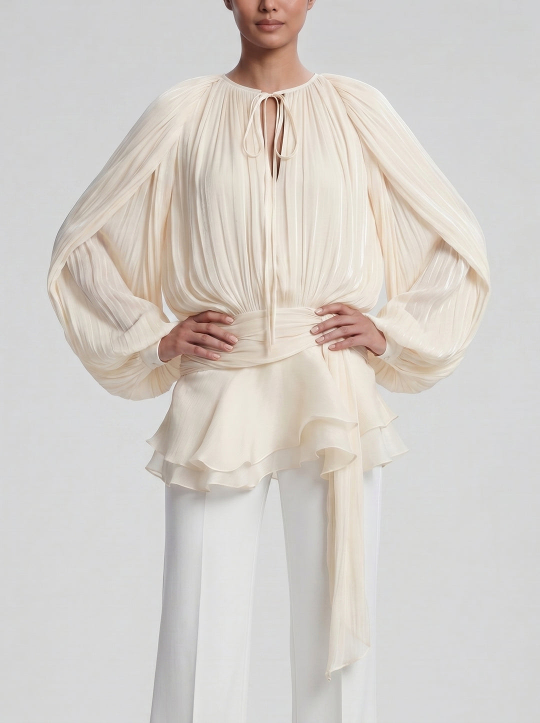 Women's Silk Blouse – Loose Chiffon