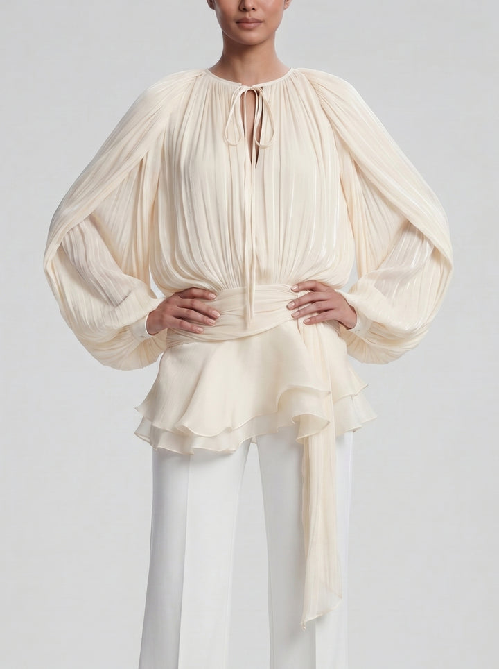 Women's Silk Blouse – Loose Chiffon