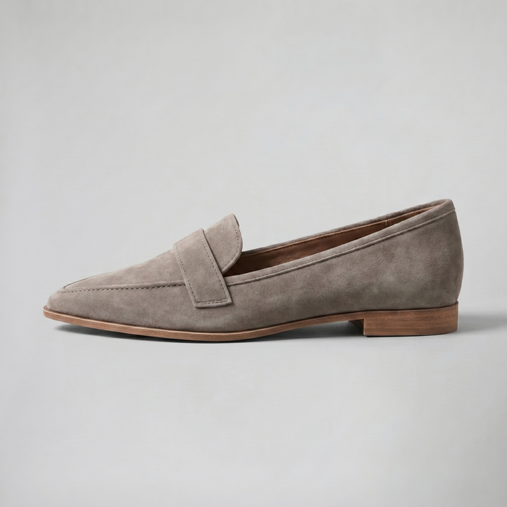 Women’s Pointed-Toe Suede Loafers | Celestiella
