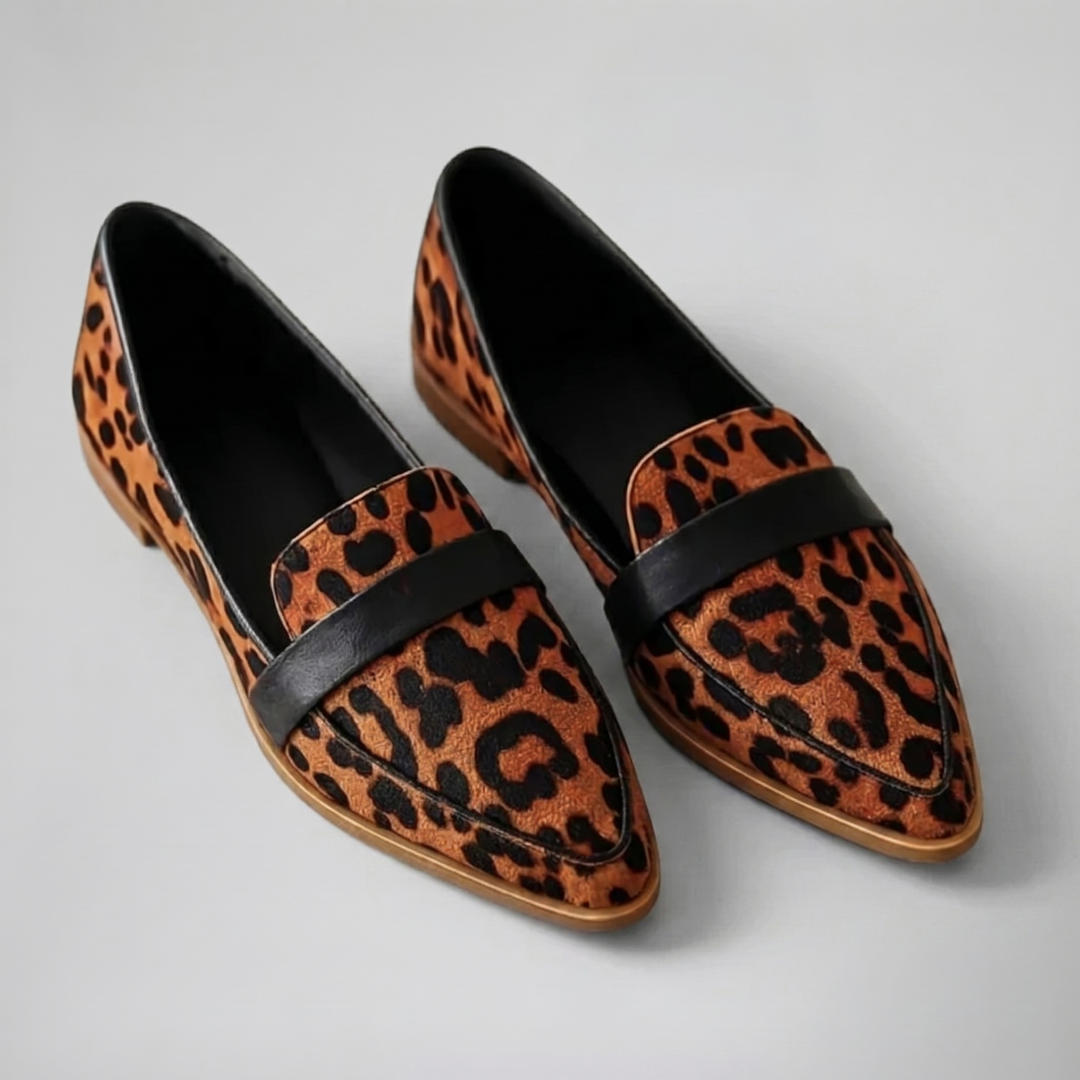 Women’s Pointed-Toe Suede Loafers | Celestiella