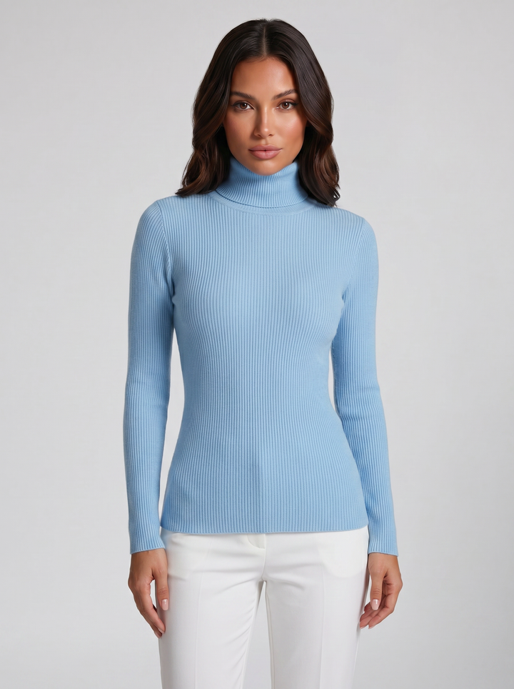 Women's Cashmere Jumper – Ribbed Turtleneck