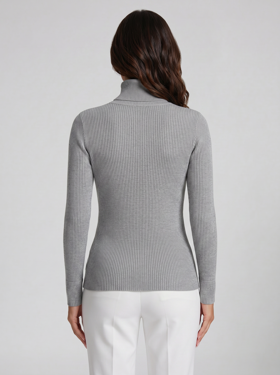 Women's Cashmere Jumper – Ribbed Turtleneck